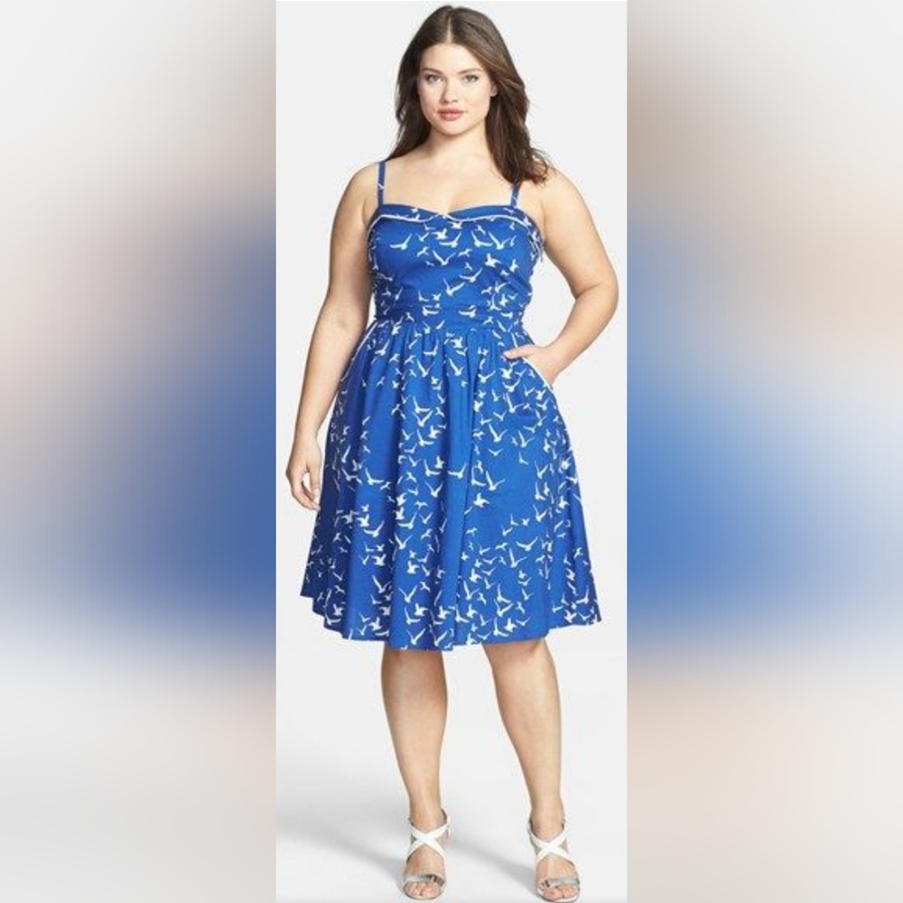 City Chic - Seagull / Bird Dress - L (2X)